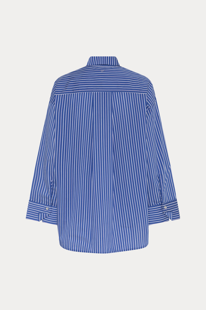 Heartmade HMMekia skjorte SHIRTS 601 Mixed blue stripe