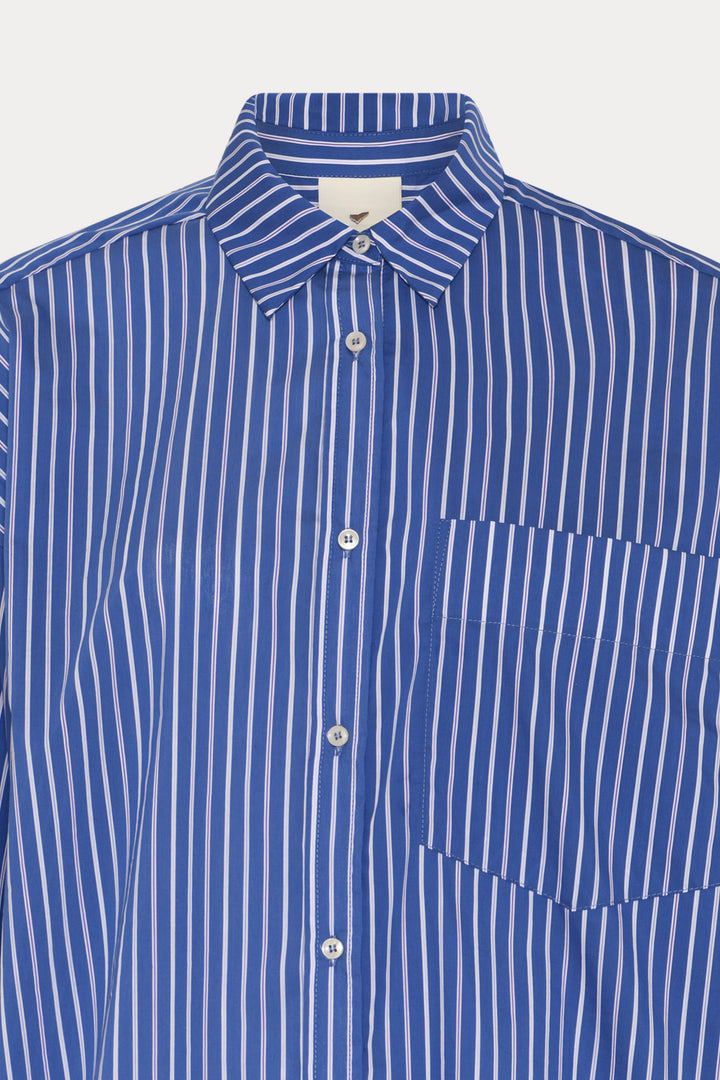 Heartmade HMMekia skjorte SHIRTS 601 Mixed blue stripe