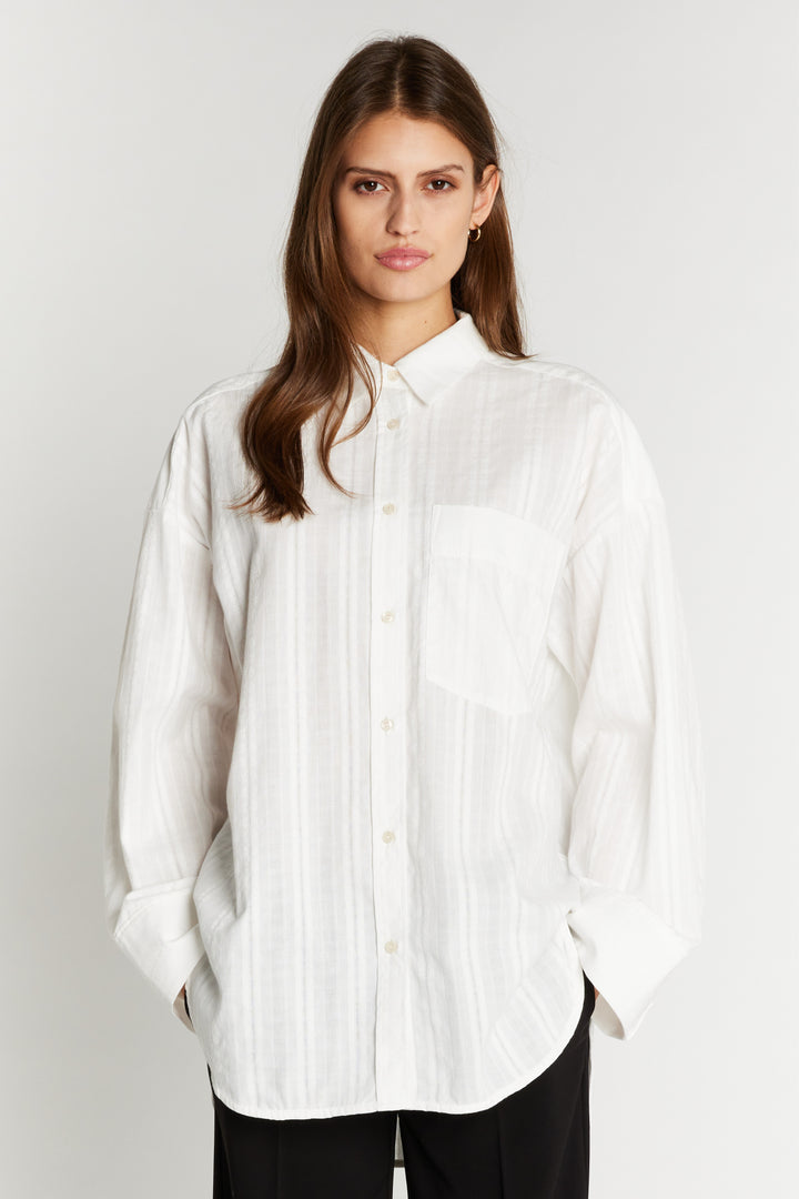 Heartmade HMMekia skjorte SHIRTS 022 White daisy
