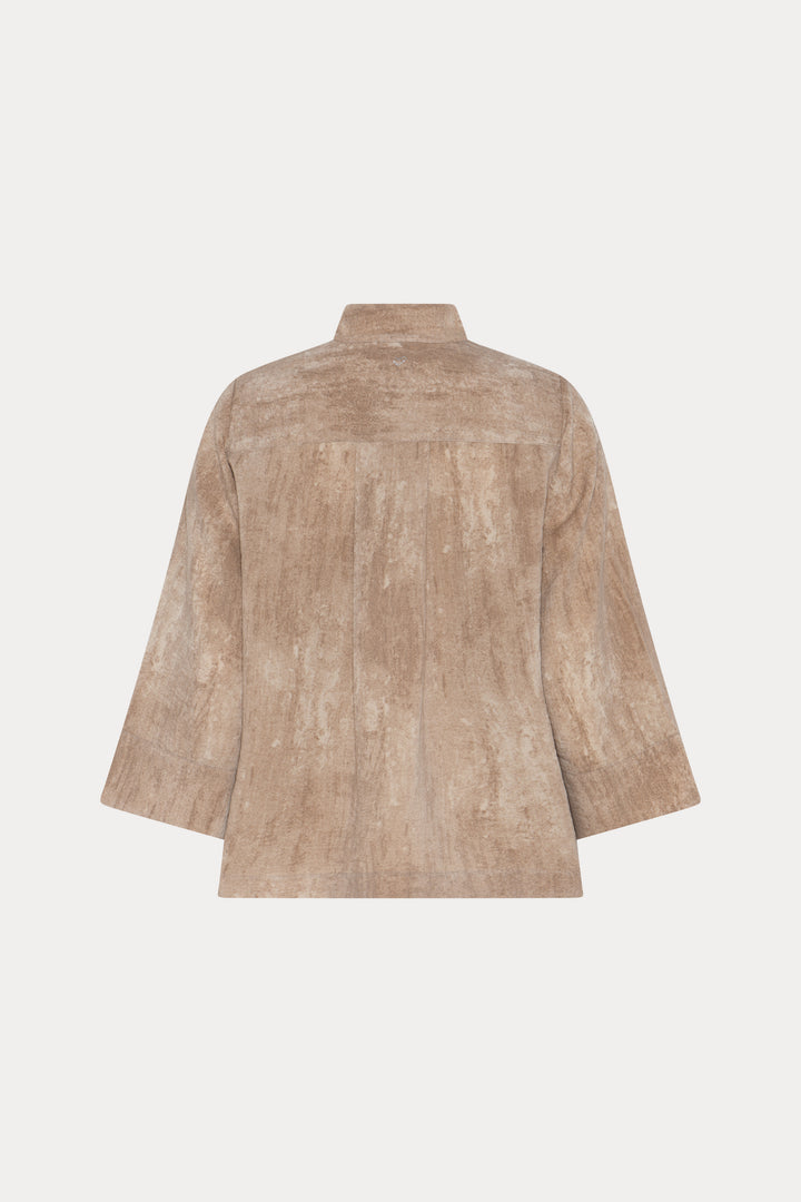 Heartmade HMMerli bluse BLOUSE 192 Shatter Brown