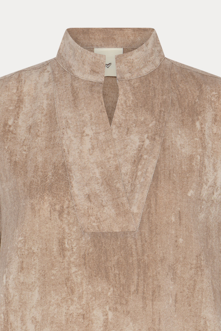 Heartmade HMMerli bluse BLOUSE 192 Shatter Brown