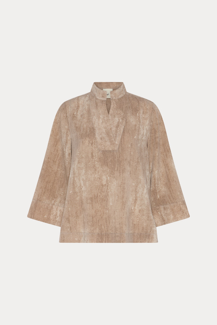 Heartmade HMMerli bluse BLOUSE 192 Shatter Brown