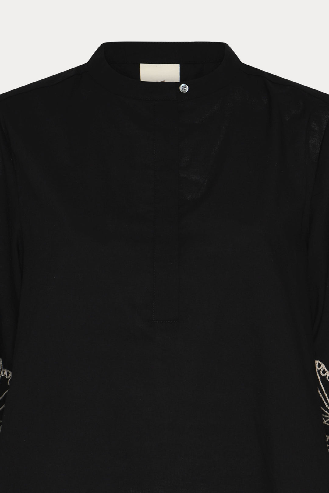 Heartmade HMMielo bluse BLOUSE 907 Black embroidery