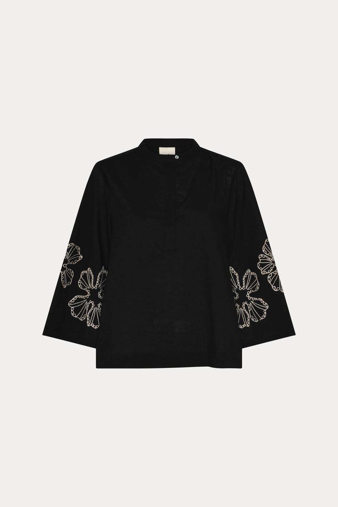 Heartmade HMMielo bluse BLOUSE 907 Black embroidery