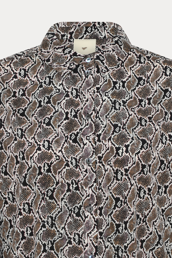Heartmade HMMilard skjorte SHIRTS 920 Black snake