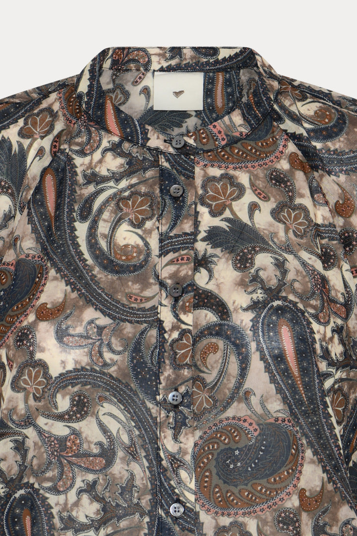 Heartmade HMMinna skjortekjole DRESSES 803 Earthy Paisley print
