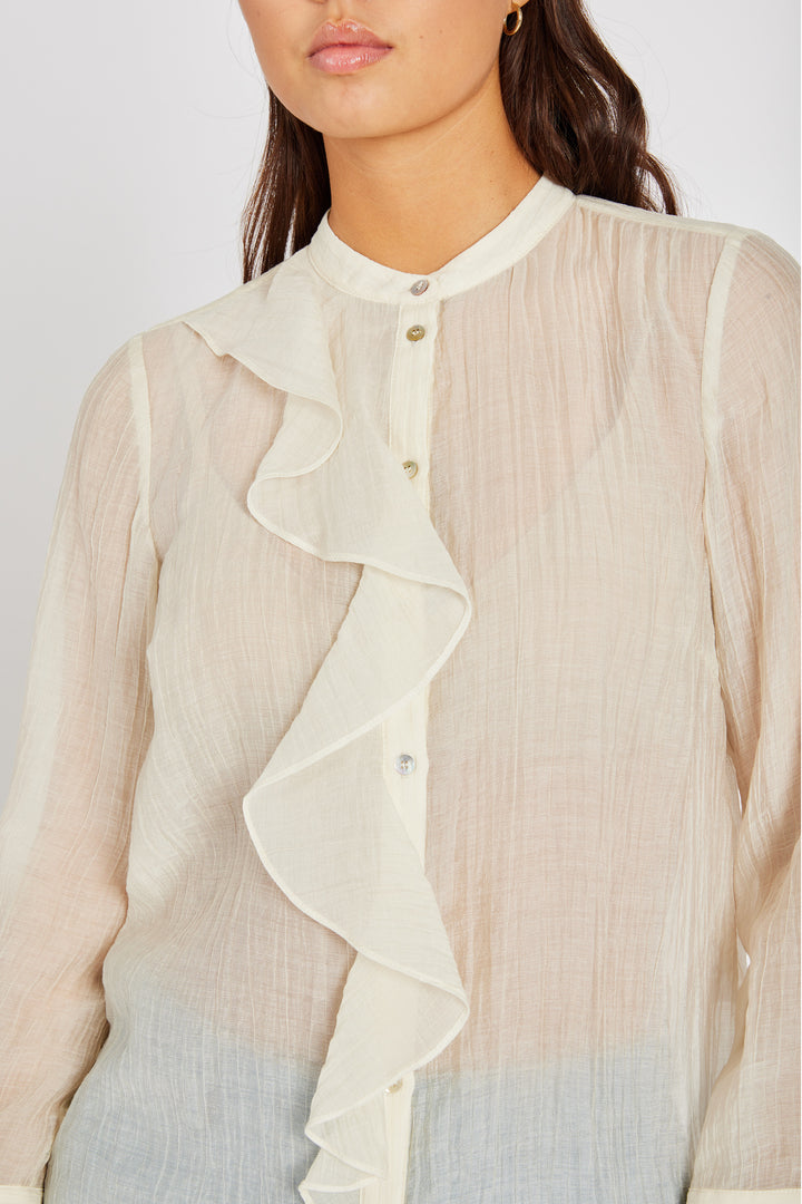 Heartmade HMMiranna skjorte SHIRTS 02 Off white