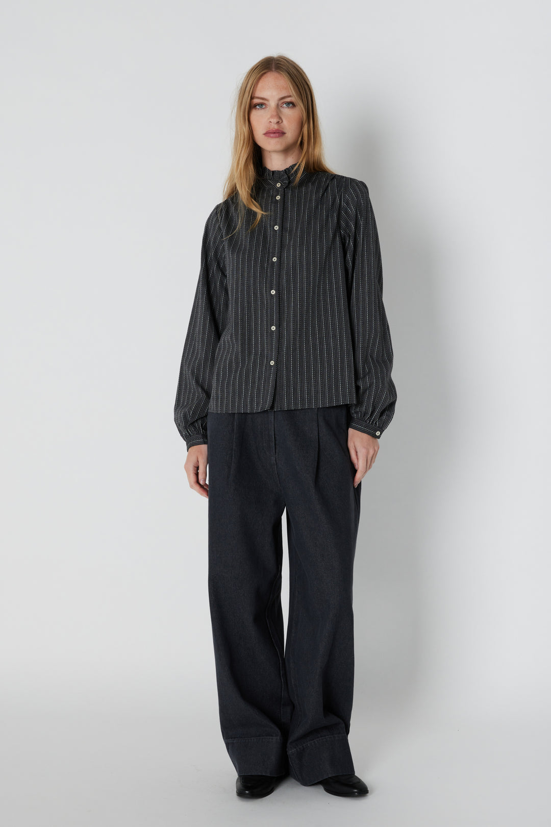 Heartmade HMNelyn bukser TROUSERS 400 Black denim