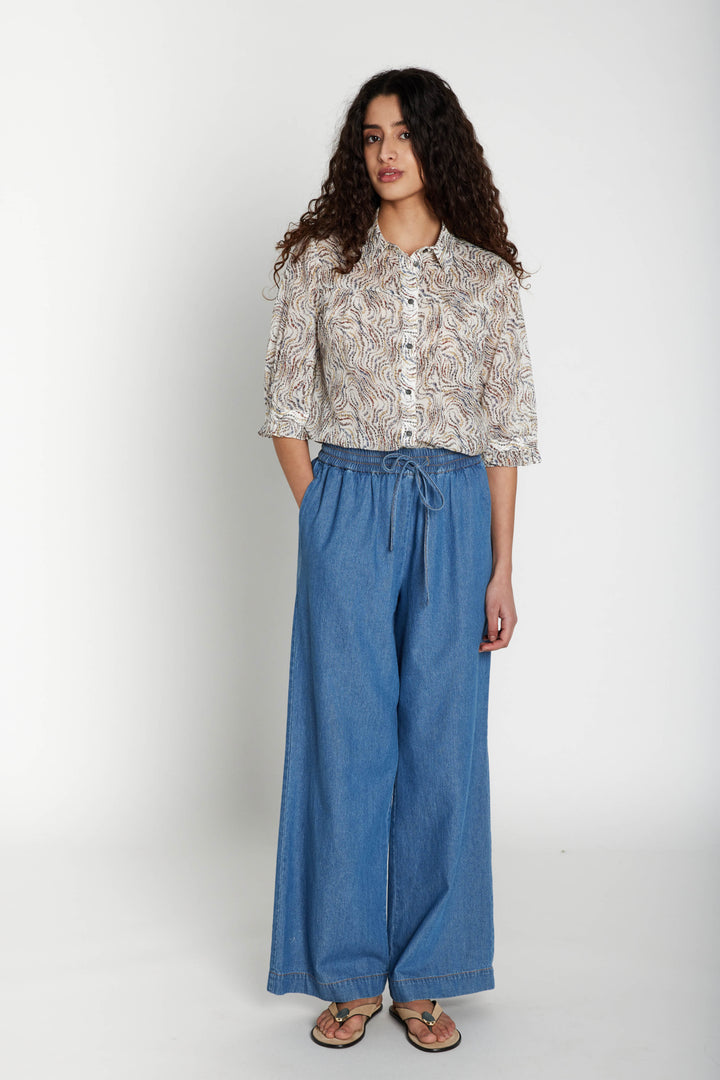 Heartmade HMNiso denim bukser TROUSERS 218 Steel Blue