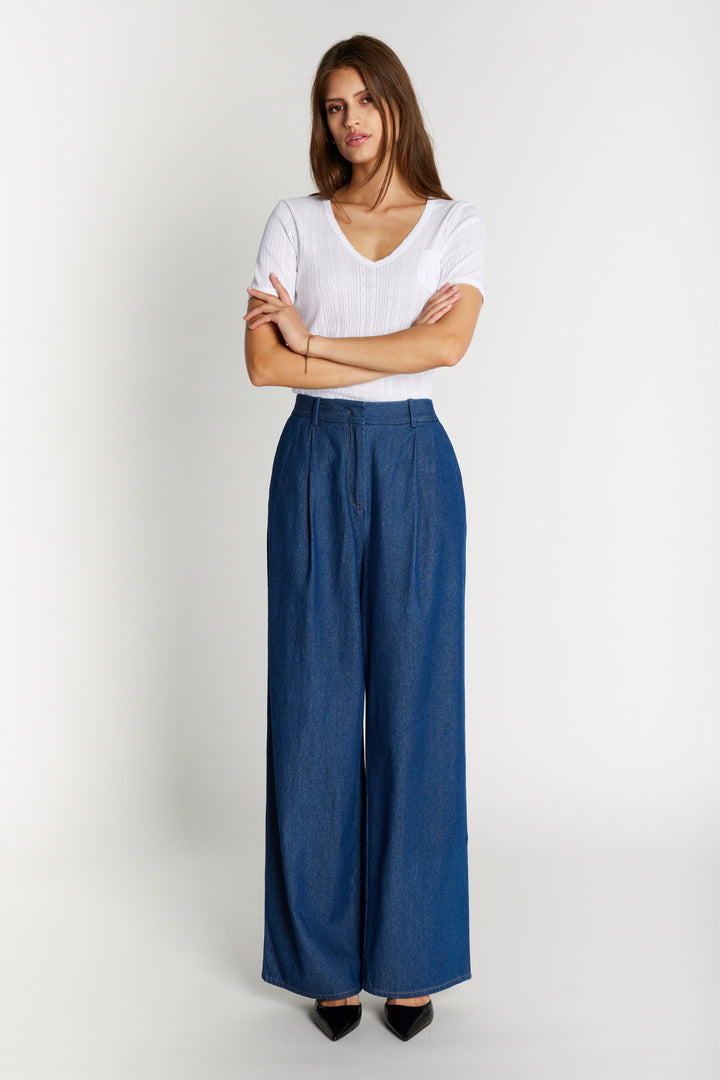 Heartmade HMNista bukser TROUSERS 211 Bracing Blue