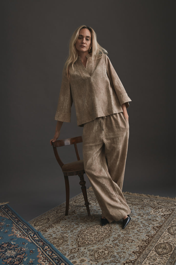 Heartmade HMNitan bukser TROUSERS 192 Shatter Brown