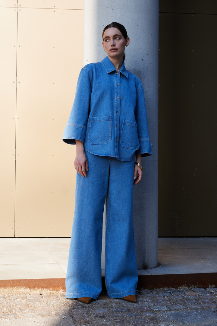 Heartmade HMNiva jeans TROUSERS 210 Deep ocean