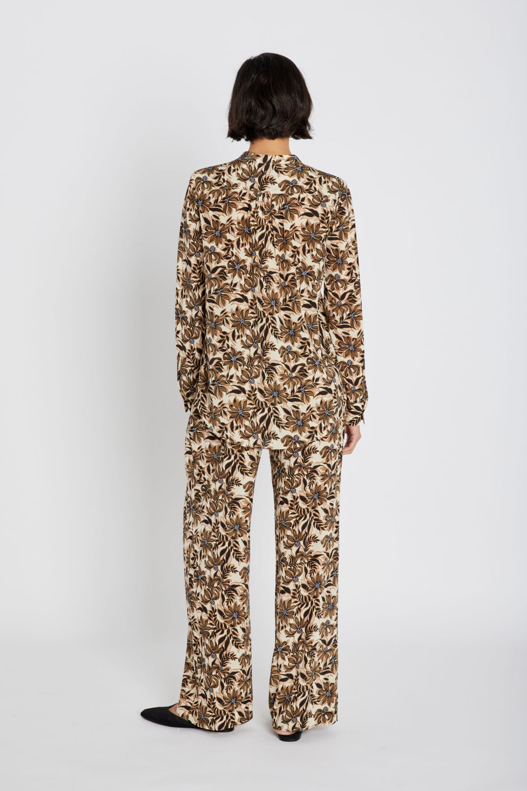 Heartmade HMNoran bukser TROUSERS 852 Shitake print