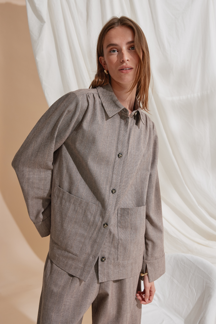 Heartmade HMRica jakke BLAZERJACKETS 13 Dusty brown