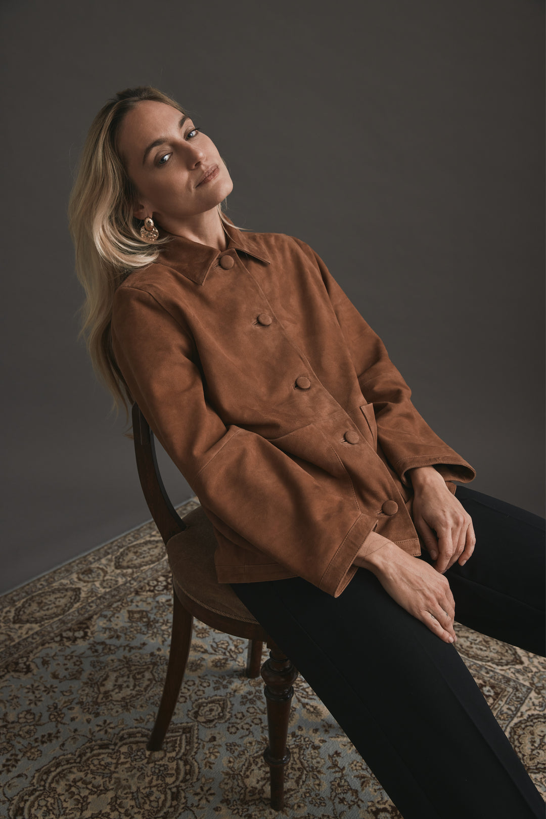 Heartmade HMRimal læderjakke OUTERWEAR 091 Saddle tan