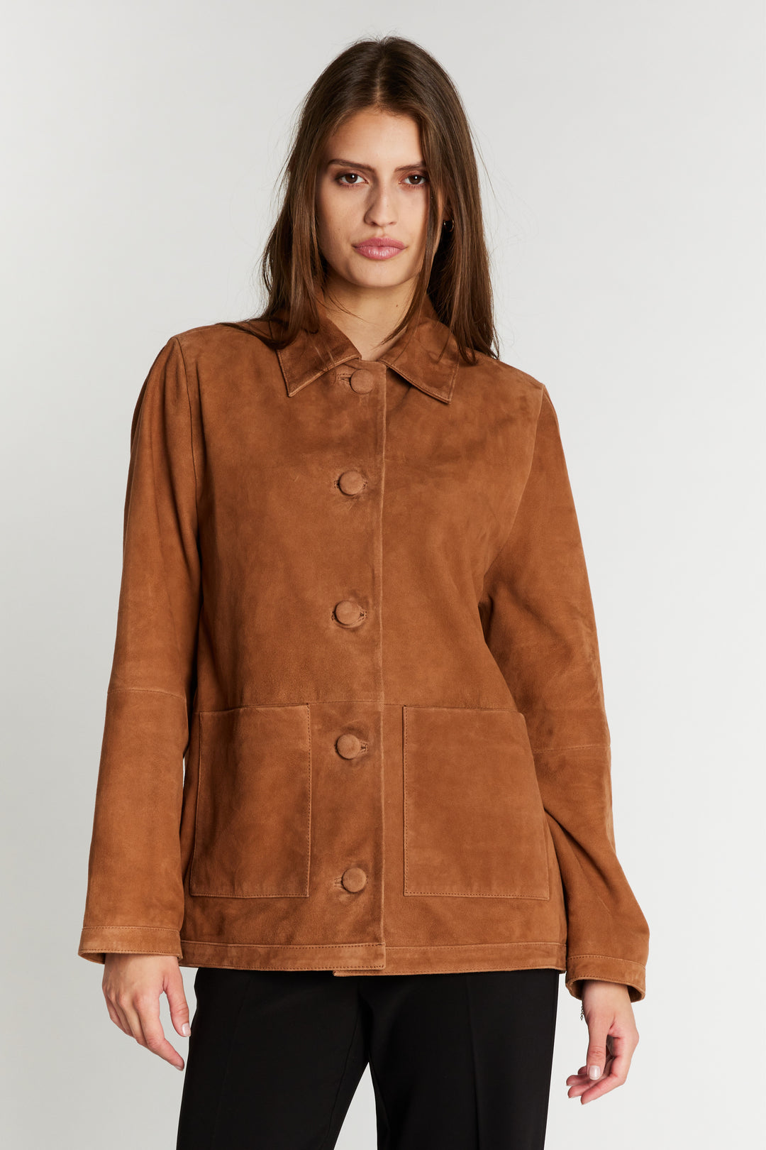 Heartmade HMRimal læderjakke OUTERWEAR 091 Saddle tan