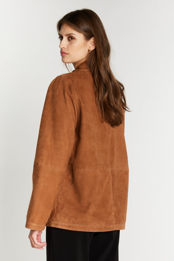 Heartmade HMRimal læderjakke OUTERWEAR 091 Saddle tan