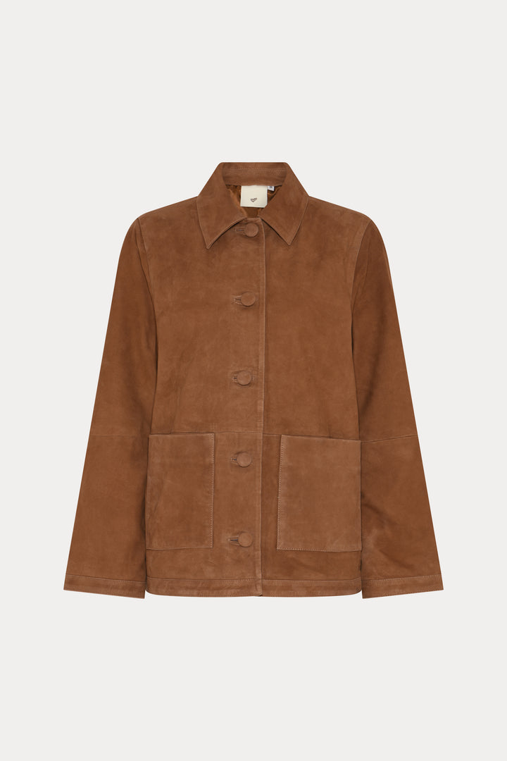 Heartmade HMRimal læderjakke OUTERWEAR 091 Saddle tan