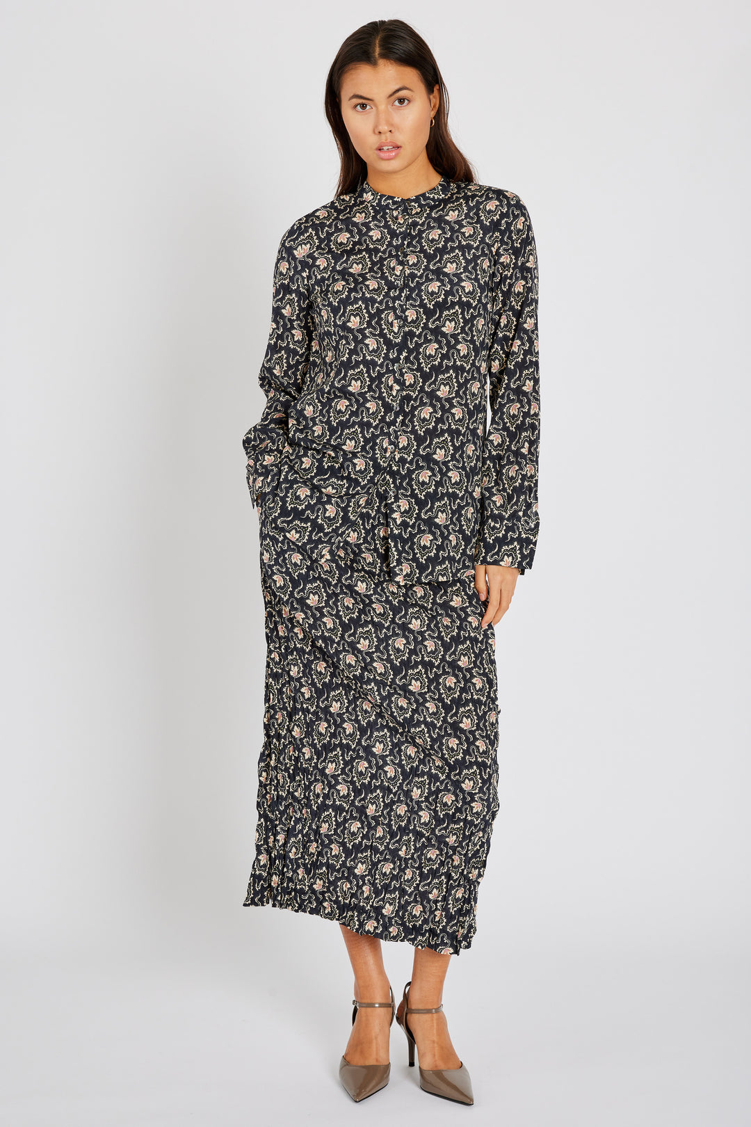 Heartmade HMSanis nederdel SKIRTS 202 Navy Dekor