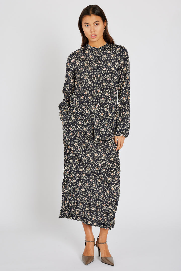 Heartmade HMSanis nederdel SKIRTS 202 Navy Dekor