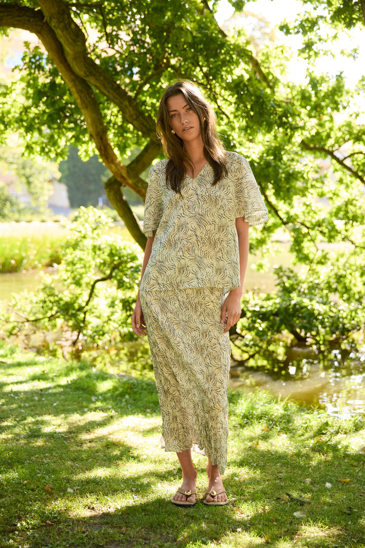 Heartmade HMSena nederdel SKIRTS 802 Delicate Bloom print