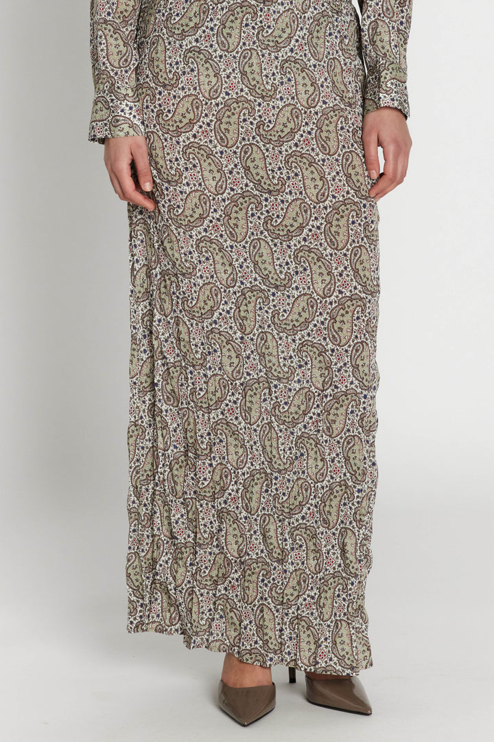 Heartmade HMSican maxinederdel SKIRTS 808 Rose paisley print