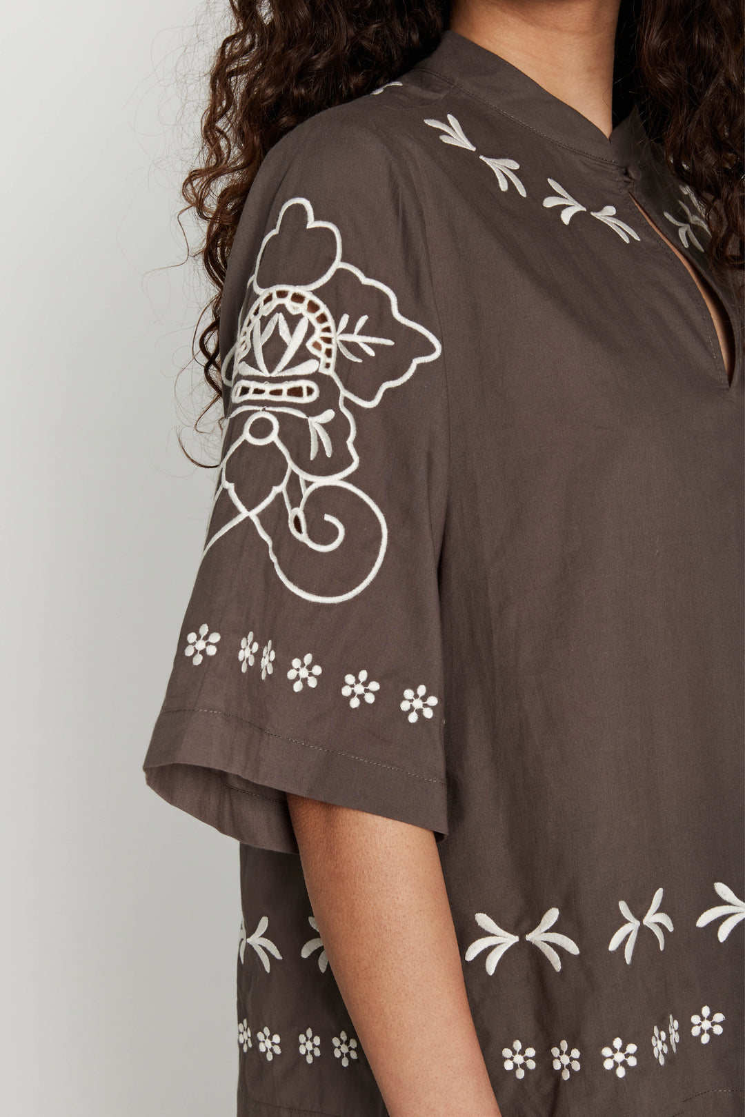 Heartmade HMTasim bluse BLOUSE 106 Dark Beige