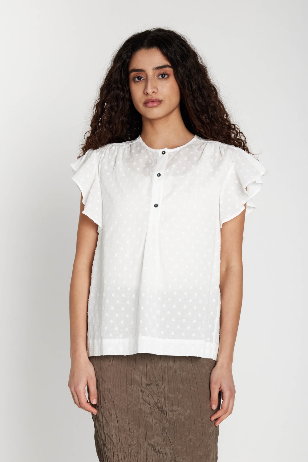 Heartmade HMTavan bluse BLOUSE 032 Vanilla