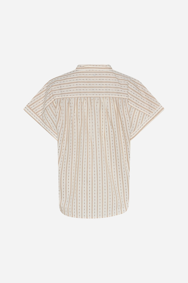 Heartmade HMTavis bluse BLOUSE 634 Khaki stripe