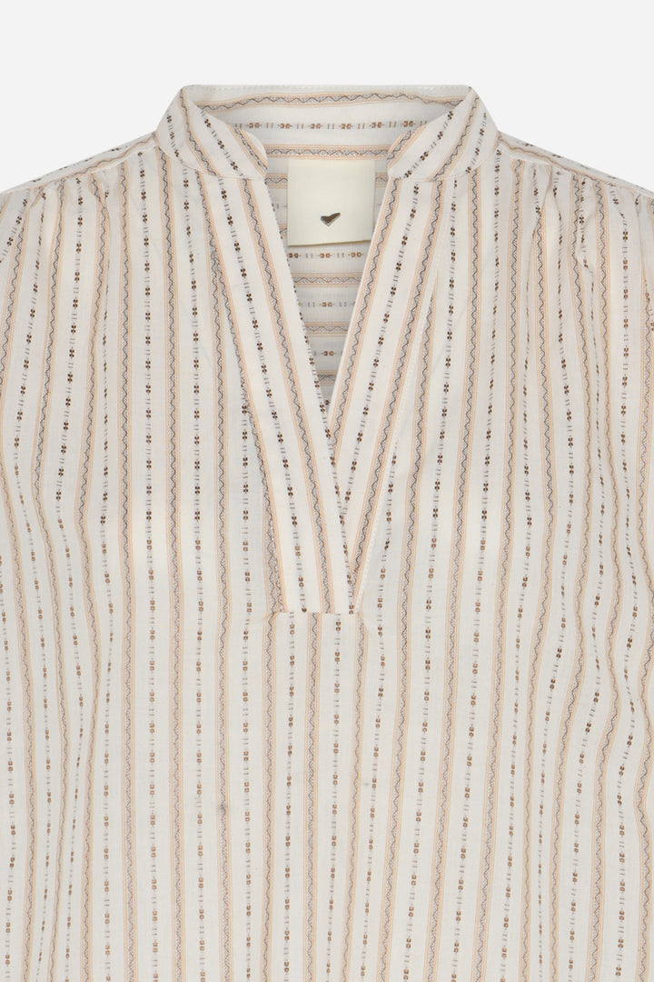 Heartmade HMTavis bluse BLOUSE 634 Khaki stripe