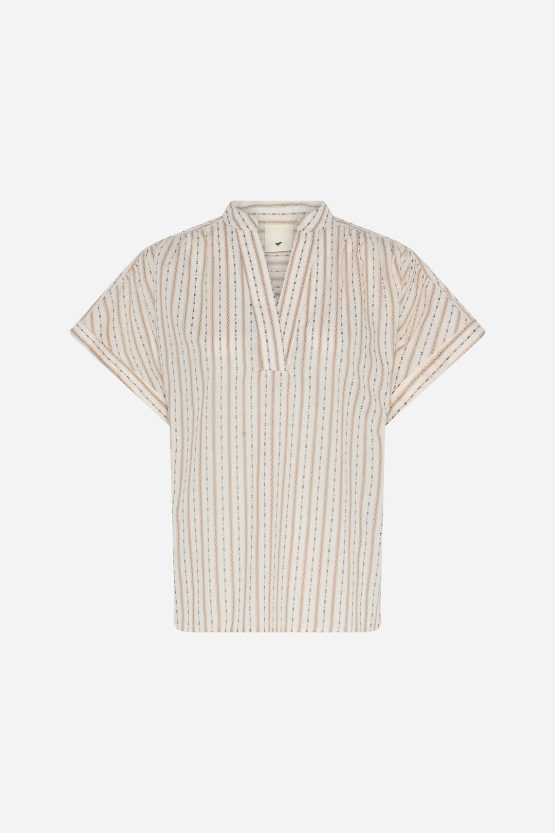 Heartmade HMTavis bluse BLOUSE 634 Khaki stripe