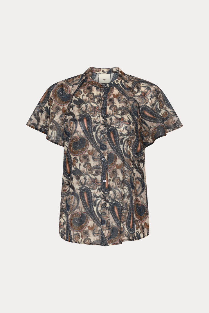 Heartmade HMTelma skjorte SHIRTS 803 Earthy Paisley print