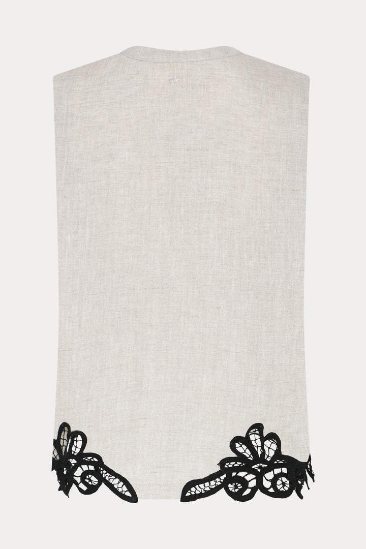 Heartmade HMTeni bluse BLOUSE 176 Natural