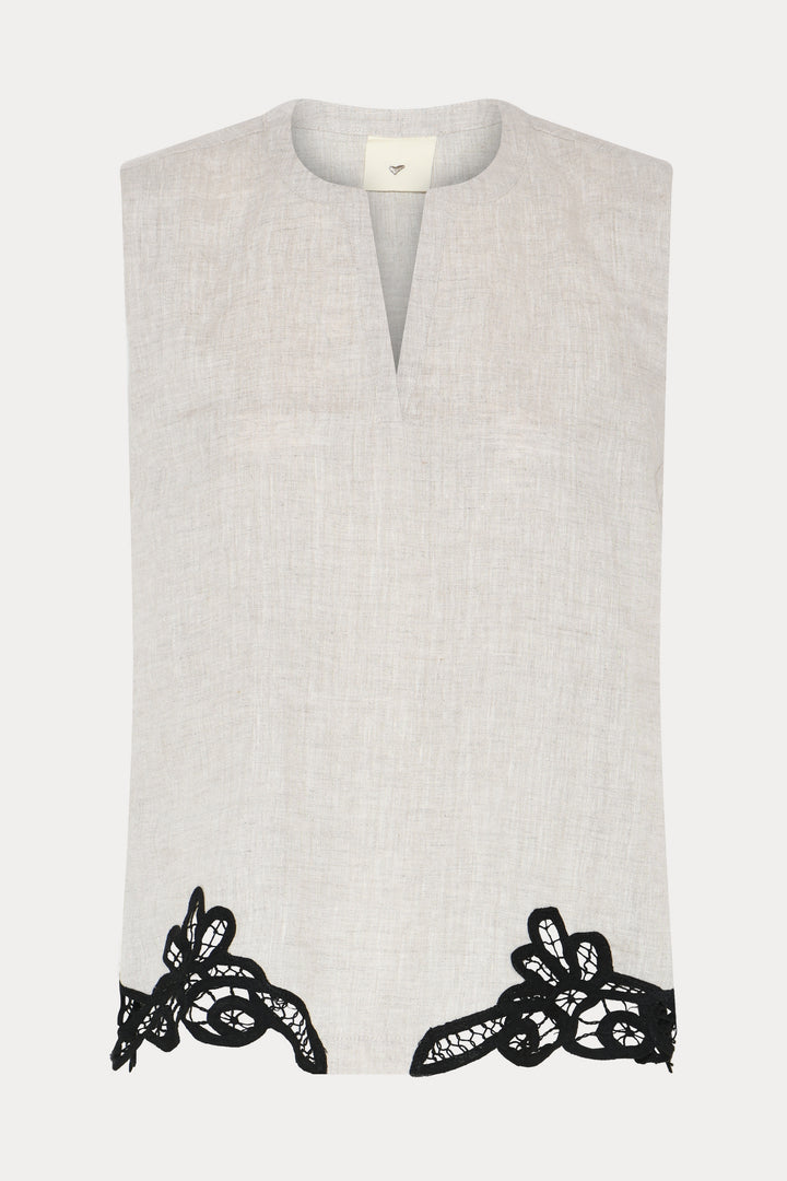 Heartmade HMTeni bluse BLOUSE 176 Natural