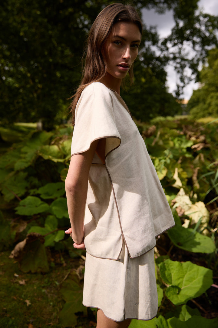 Heartmade HMTikan bluse BLOUSE 061 Snow Dune