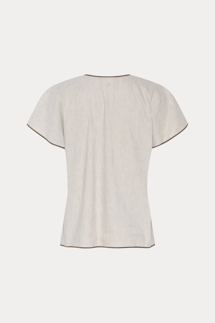 Heartmade HMTikan bluse BLOUSE 061 Snow Dune