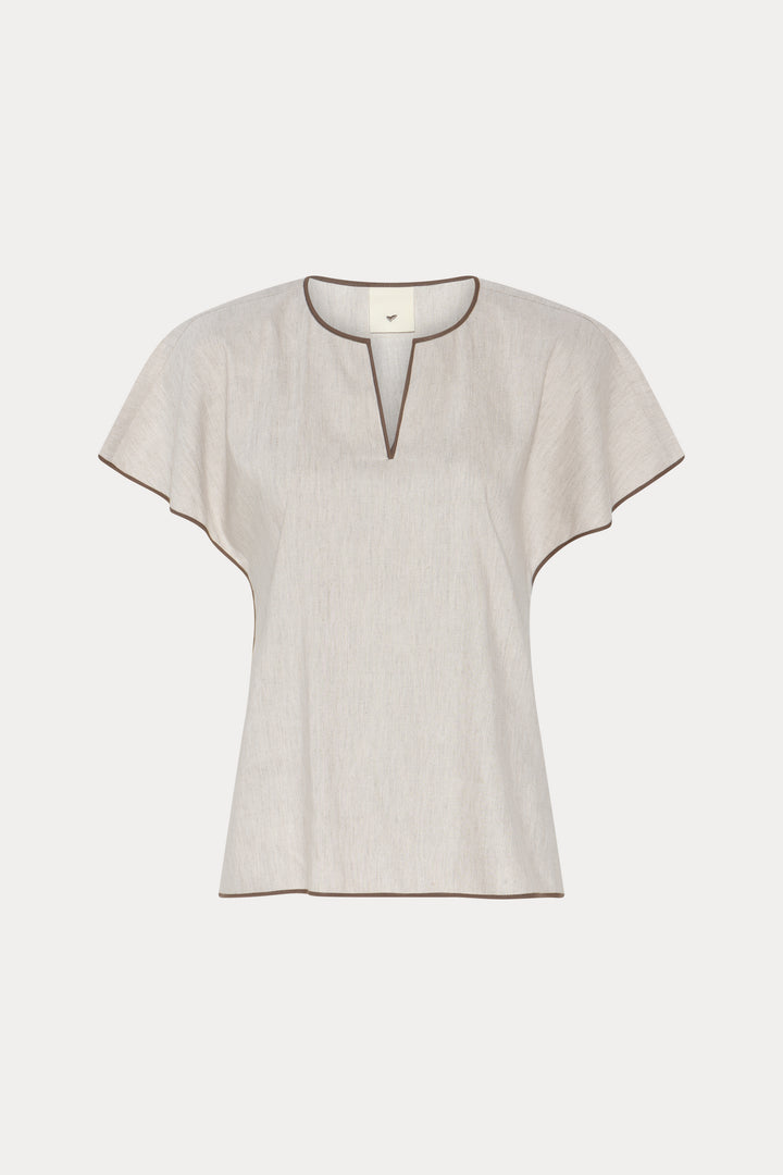 Heartmade HMTikan bluse BLOUSE 061 Snow Dune