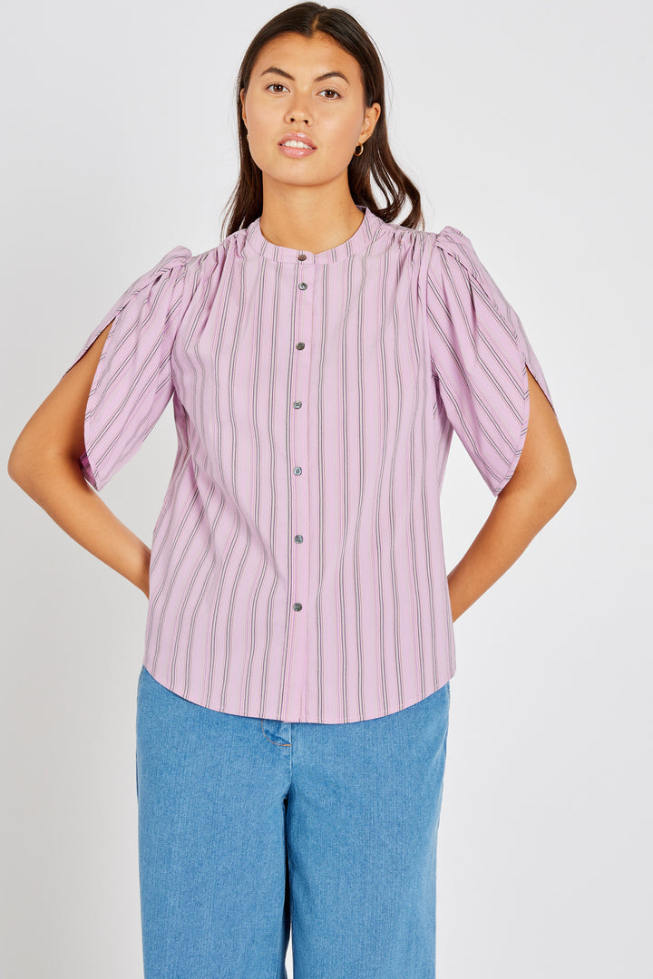 Heartmade HMTulin skjorte SHIRTS 370 Pink stripe