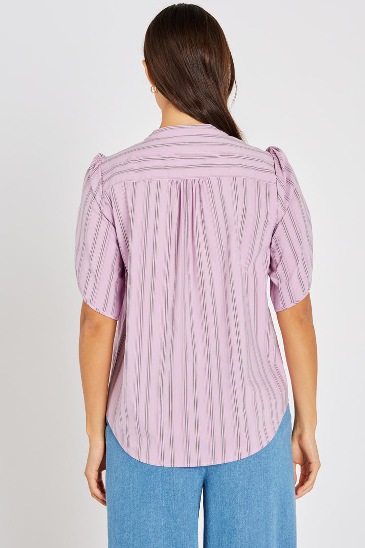 Heartmade HMTulin skjorte SHIRTS 370 Pink stripe