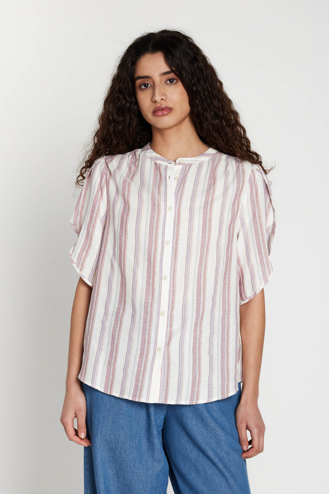 Heartmade HMTulin skjorte SHIRTS 607 Cherry Stribe