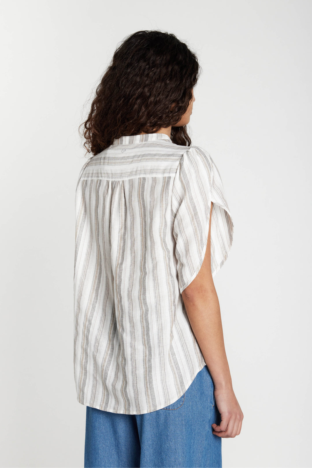 Heartmade HMTulin skjorte SHIRTS 809 Walnut stripe