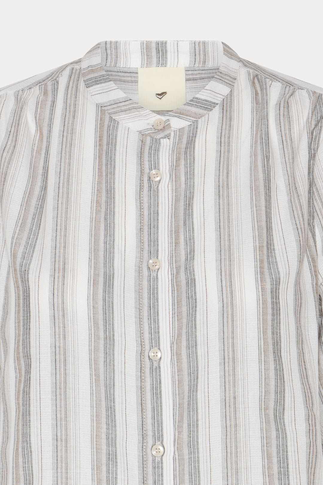 Heartmade HMTulin skjorte SHIRTS 809 Walnut stripe