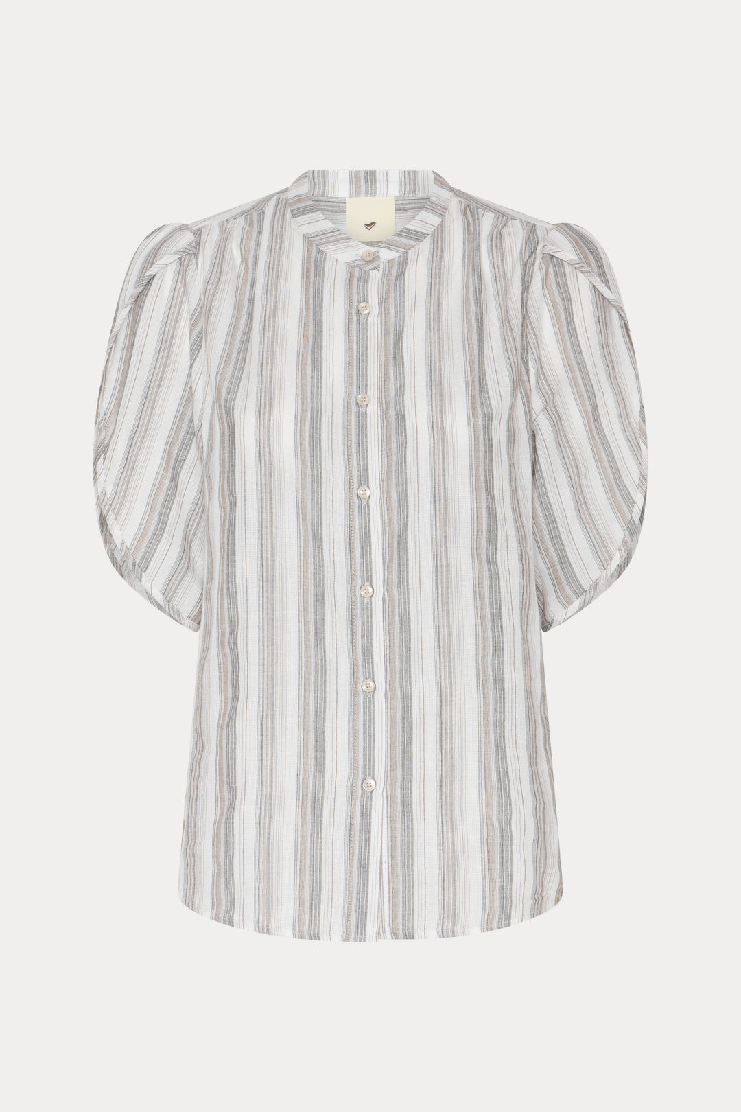 Heartmade HMTulin skjorte SHIRTS 809 Walnut stripe