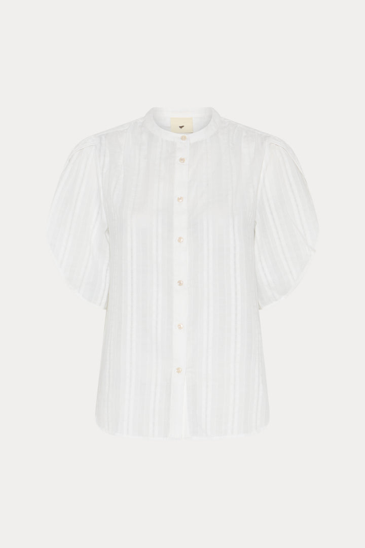 Heartmade HMTulin skjorte SHIRTS 022 White daisy