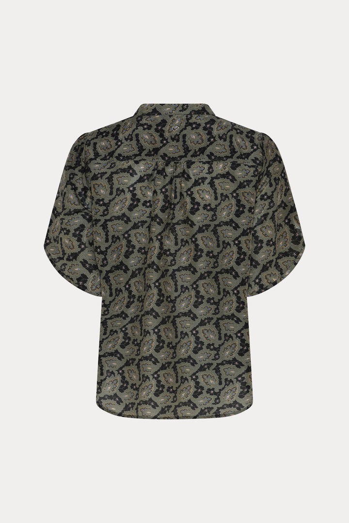 Heartmade HMTulin top SHIRTS 800 Forest green print