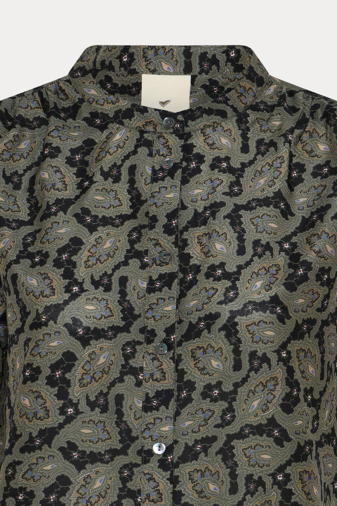Heartmade HMTulin top SHIRTS 800 Forest green print