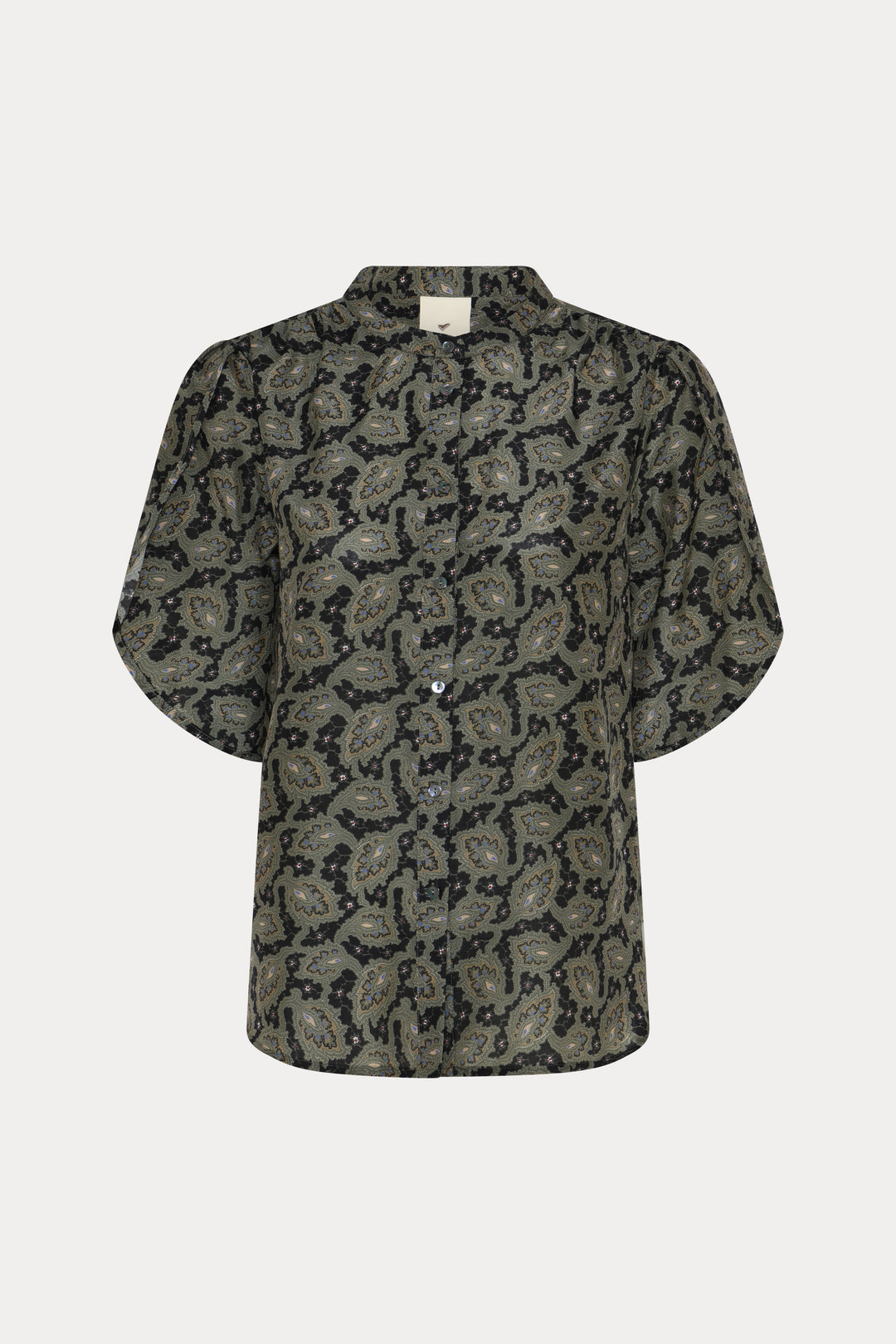 Heartmade HMTulin top SHIRTS 800 Forest green print