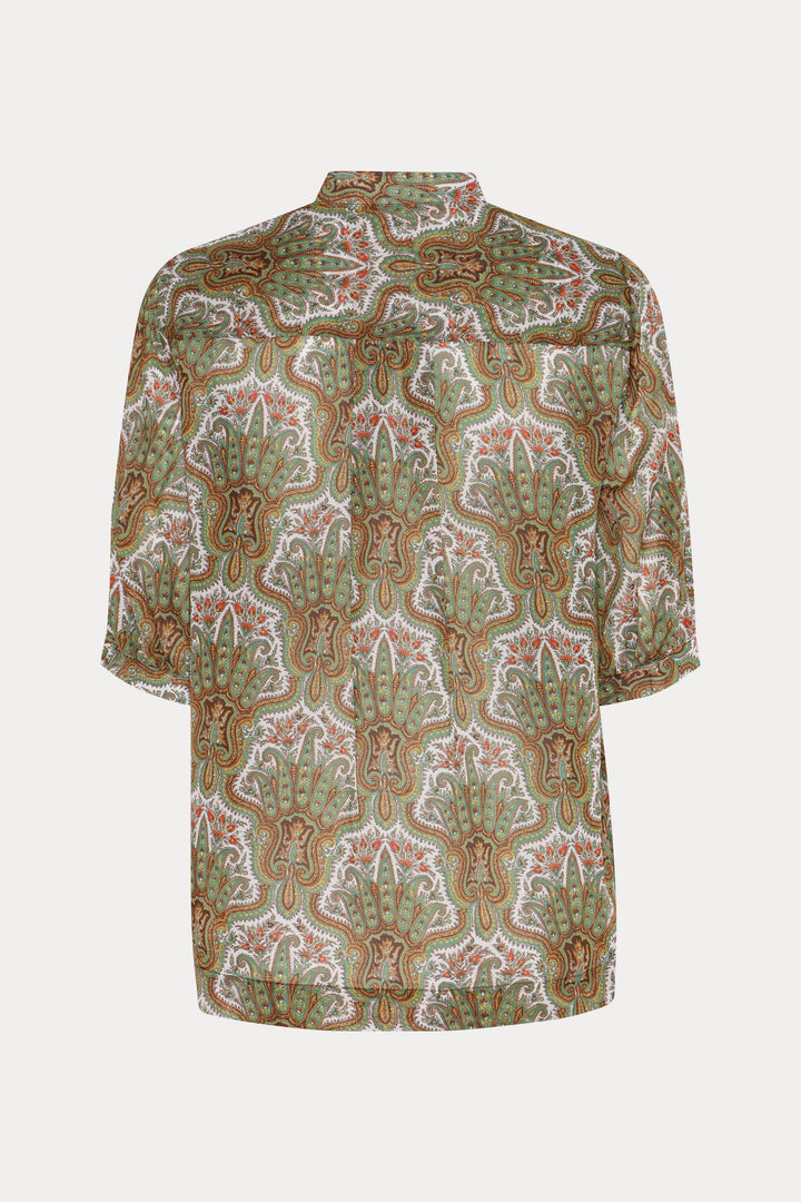 Heartmade HMTurin skjorte SHIRTS 843 Green paisley print