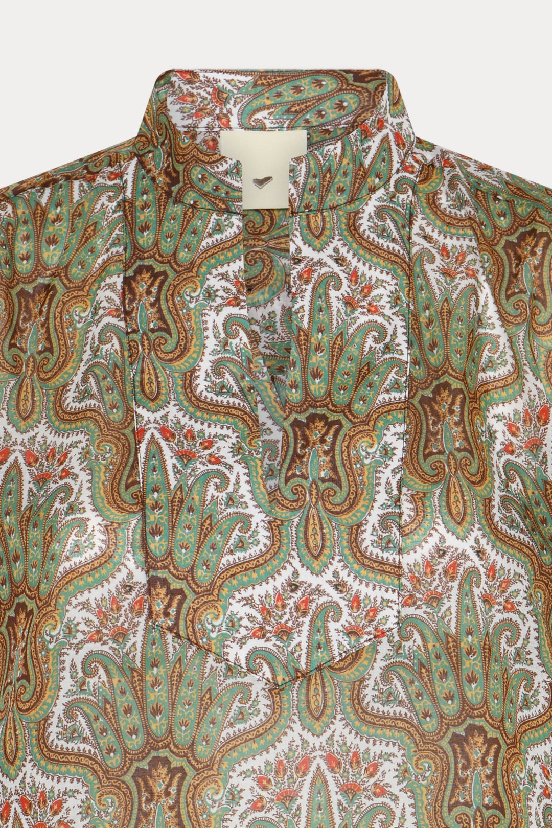 Heartmade HMTurin skjorte SHIRTS 843 Green paisley print