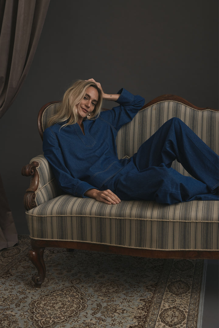 Heartmade HMerisal bluse BLOUSE 211 Bracing Blue